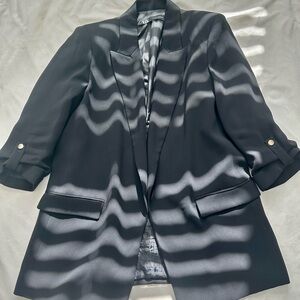 Zara Black Women's Blazer with Gold Button Accents
